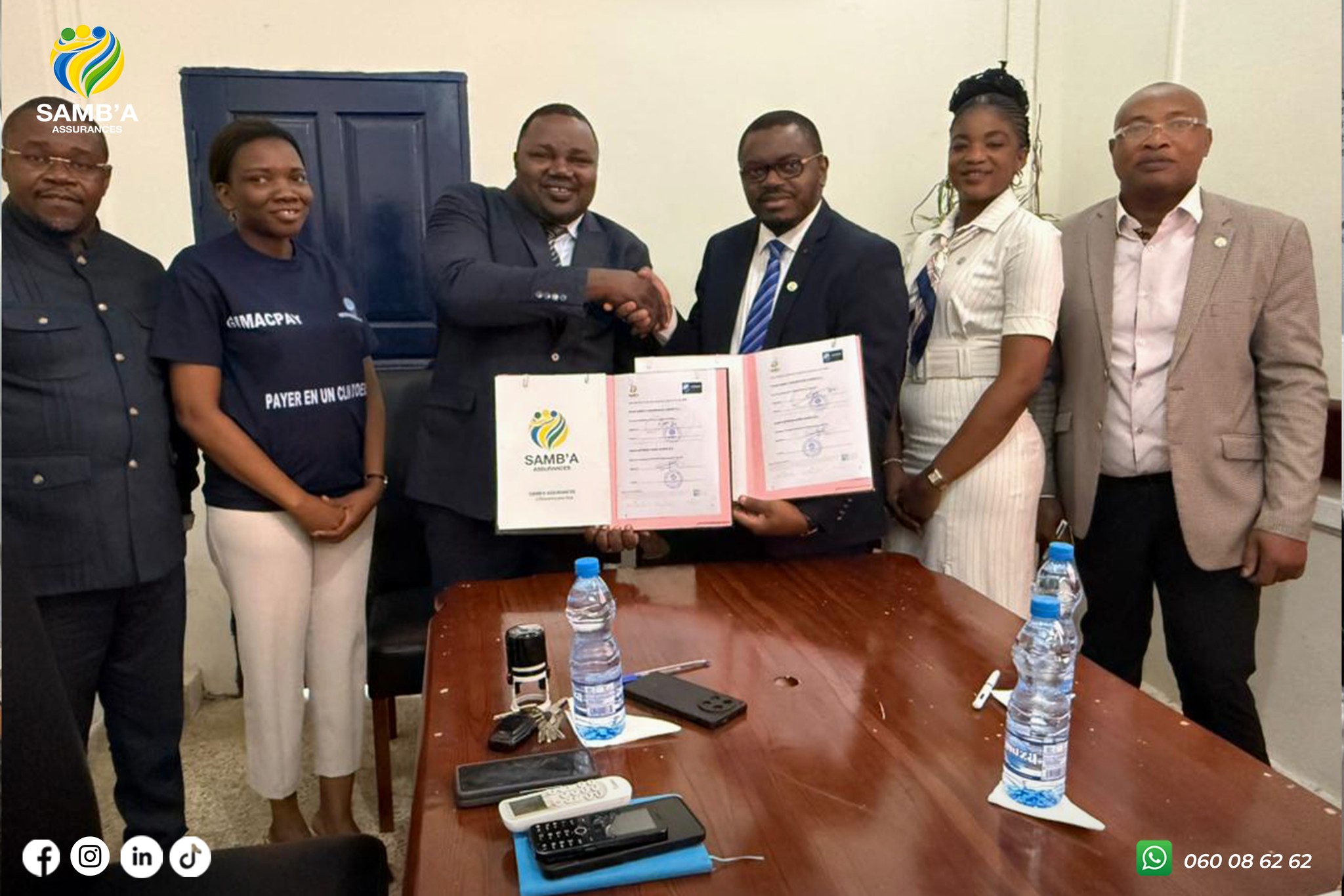 SAMB’A ASSURANCES et Express Union Gabon S.A. officialisent un partenariat stratégique au service de l’inclusion financière et de la protection sociale au Gabon